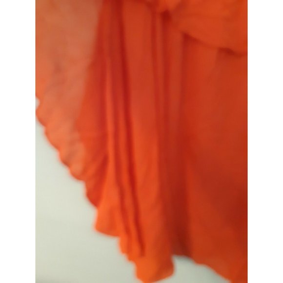 Free People Ruffles Cami Tank Shirt Orange Melon - Picture 3 of 6